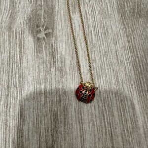 Kate Spade gold ladybug necklace